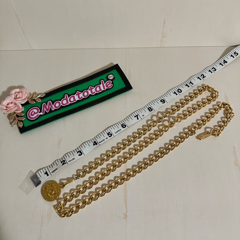 Authentic Chanel chain belt in 24k fits up to size 95cm